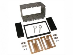 Metallrahmenkit 2-ISO/Doppel-ISO 182x113 mm, mit Zubehr