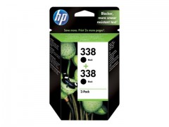 HP No338 Ink Cart/bk with Vivera Ink 2pk