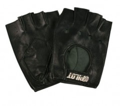 Echt-Leder-Handschuhe Halbfinger L